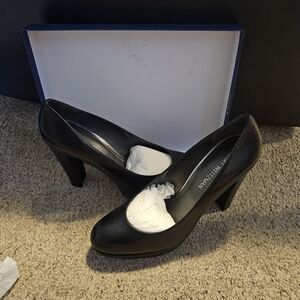 Stuart Weitzman Strongswoon Black Nappa Size 11